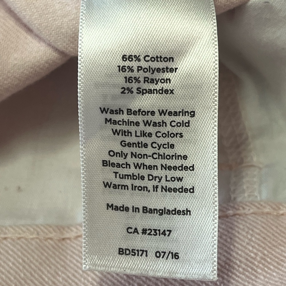 Talbots pale pink jeans, Size 10 - Picture 3 of 7